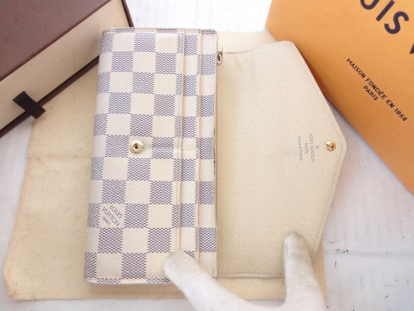 美品☆ヴィトン ダミエ 【ポルトフォイユ・サラ 新型】長財布