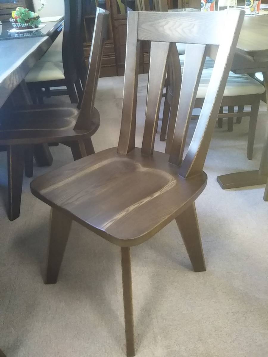TI山室家具】☆天板タモ集成無垢!木目を生かした仕上げ!チェアー TI山室家具】☆天板タモ集成無垢!木目を生かした仕上げ!チェアー