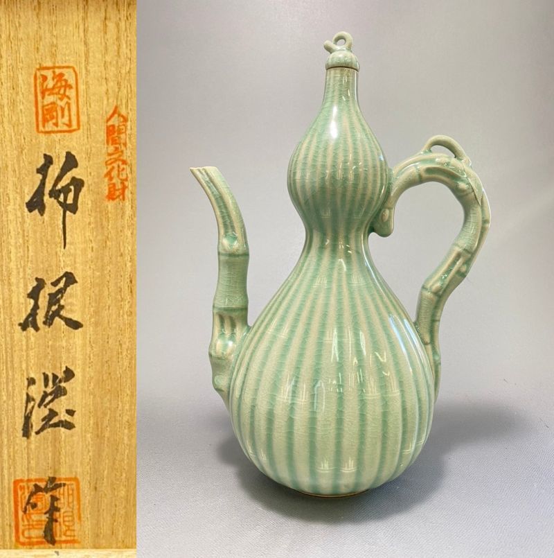 超大特価 九谷 新製品情報も満載 絵高麗花鳥文 水指 金彩色絵 - htii