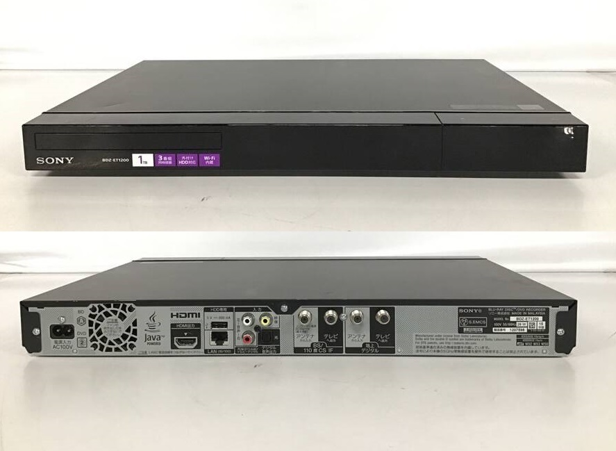 SONY HDD1TB 3チューナー ブルーレイレコーダー BDZ-ET1200 SONY HDD1TB 3チューナー ブルーレイレコーダー BDZ-ET1200 ブルーレイレコーダー 大流行中!