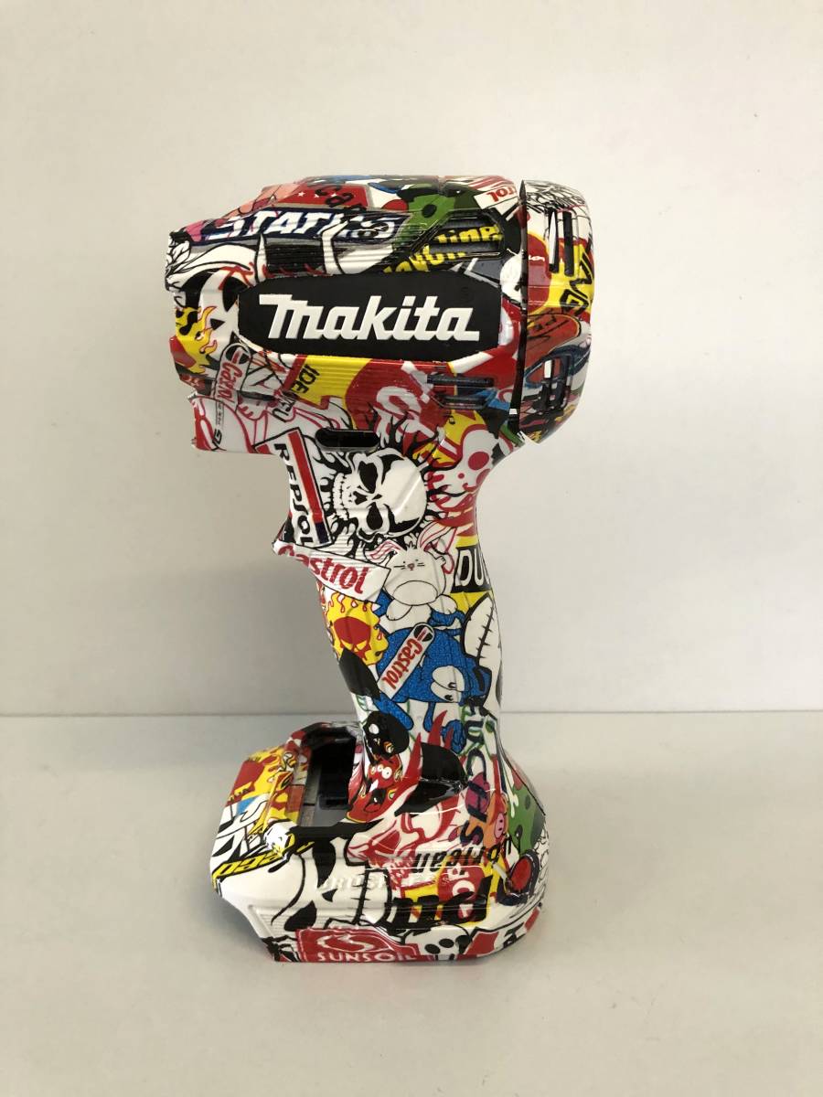 マキタ インパクトドライバー TD172 カスタム外装 ステッカーボム柄-