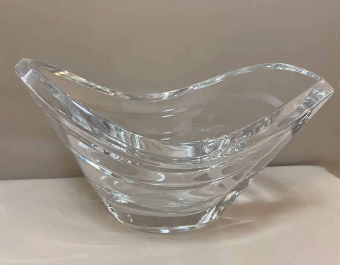 未使用品】Baccarat バカラ ウェーブボウル 花瓶 箱付 安い割引 14740