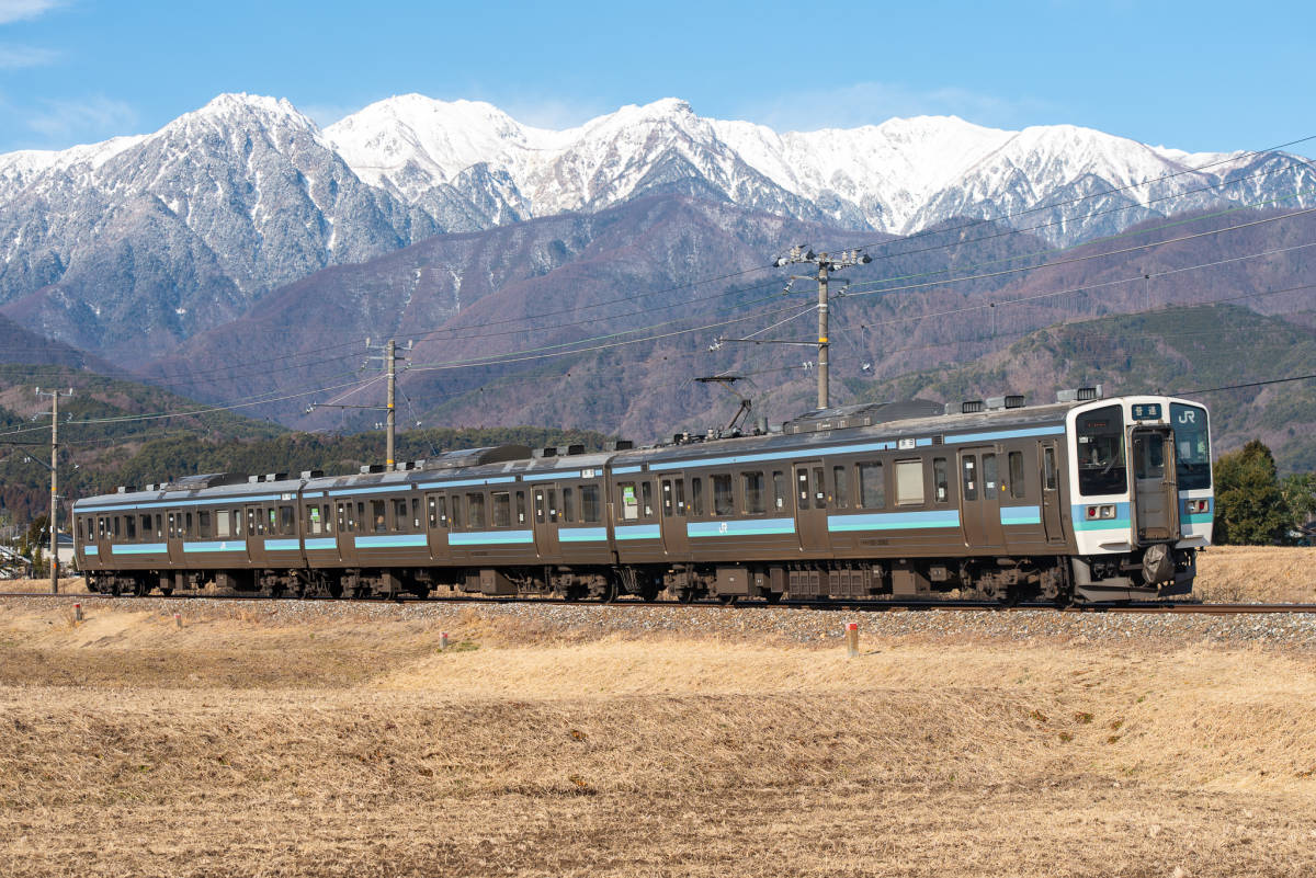 鉄道 デジ 写真 画像 211系 信州色 飯田線 2_画像1