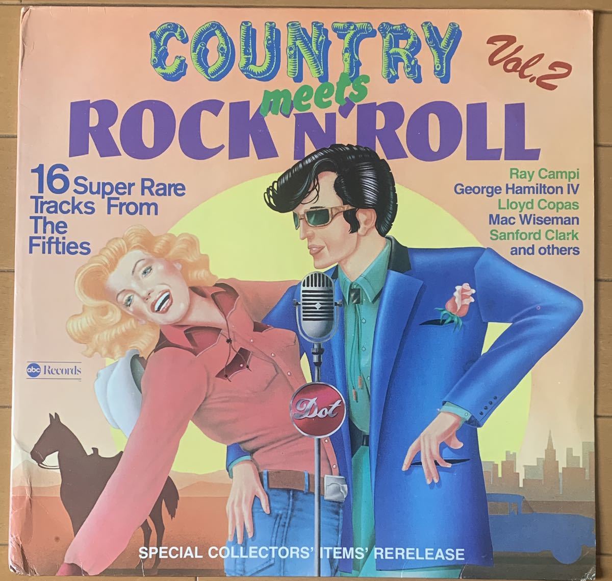 V.A.ロカビリー、カントリー、Country Meets Rock'n'Roll Vol.2、Jimmy C. Newman、Jimmy Boyd、Ray Campi、LP、1978年、ABC RECORDS_画像1