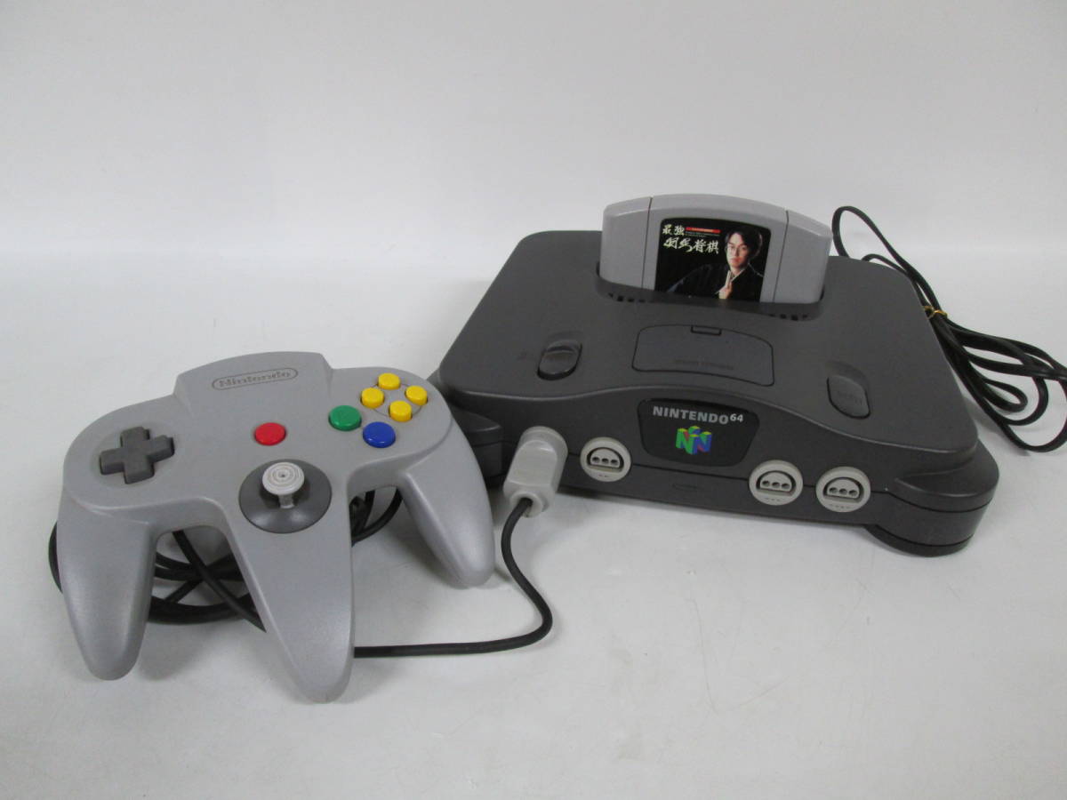 【0130 F8163】未検品 Nintendo 64 本体 NUS-001 ニンテンドウ 64 任天堂 Nintendo + ソフト1本セット 通電OK ジャンク品の画像1