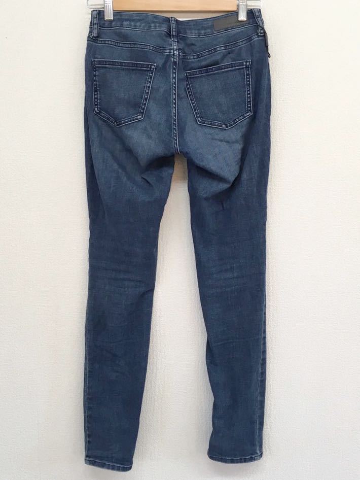 【美品】　Calvin Klein Jeans　カルバンクライン　ストレッチ　スキニーデニムパンツ　インディゴ　レディース　0-L30_画像2