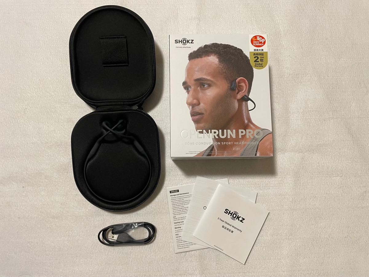 まとめ買いでお得』 SHOKZ OPENRUN PRO ブラック 黒 骨伝導イヤホン