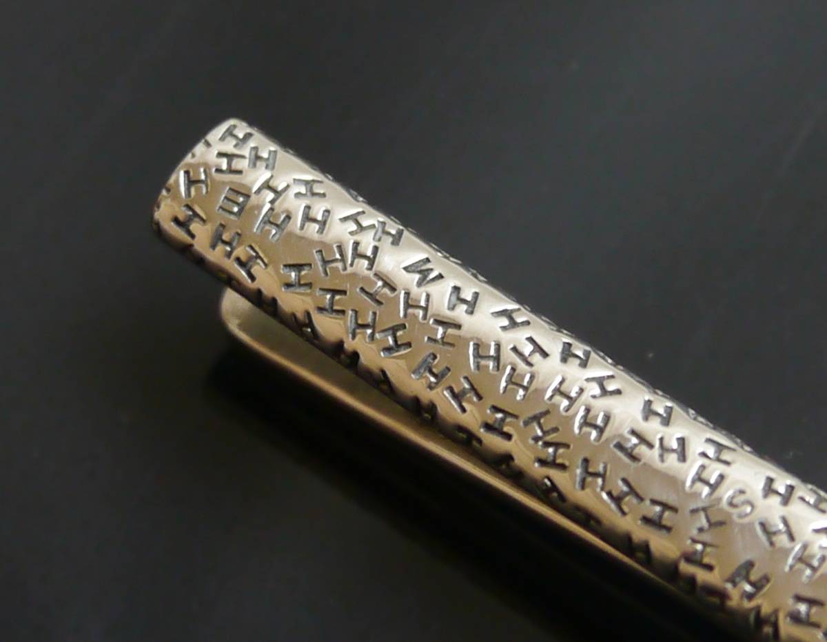 極上品 エルメス タイピン クリップ シルバー925 ロゴ H メンズ