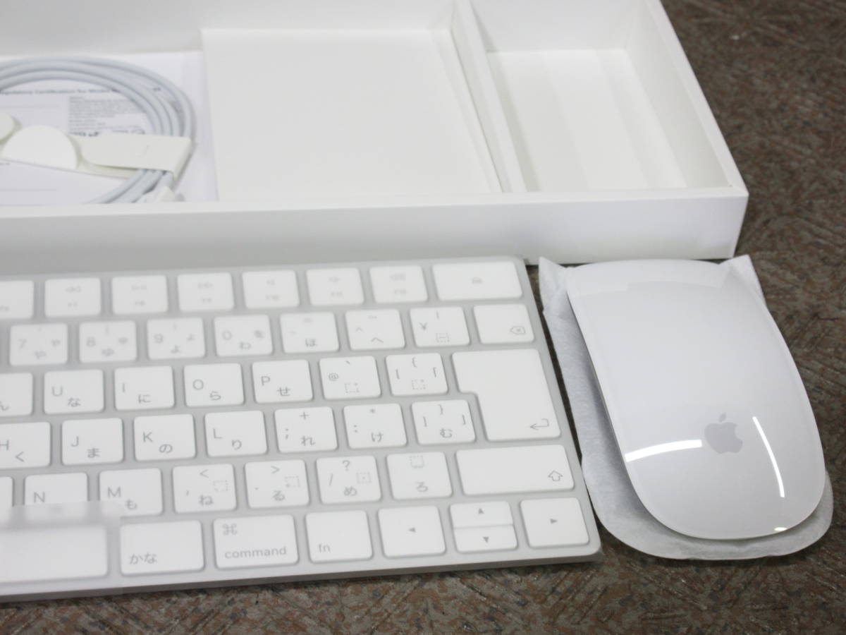 【未使用品】Apple Magic Keyboard A1644 ワイヤレスキーボード / Magic Mouse マウス A1657 / No.P953の画像3