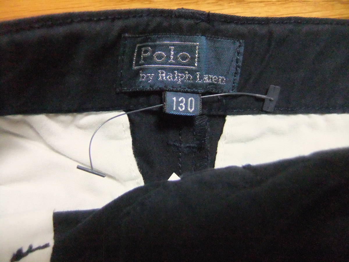 [ new goods tag pin attaching ] Ralph Lauren short bread short pants 130. navy blue 