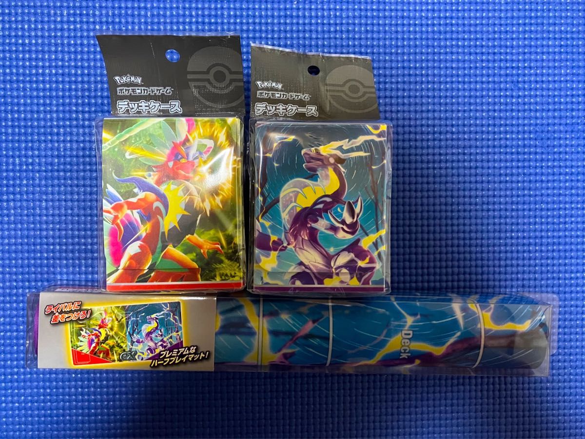 ポケモンカードゲーム・プレイマット・デッキケース×2 ポケモンカードゲーム・プレイマット・デッキケース×2