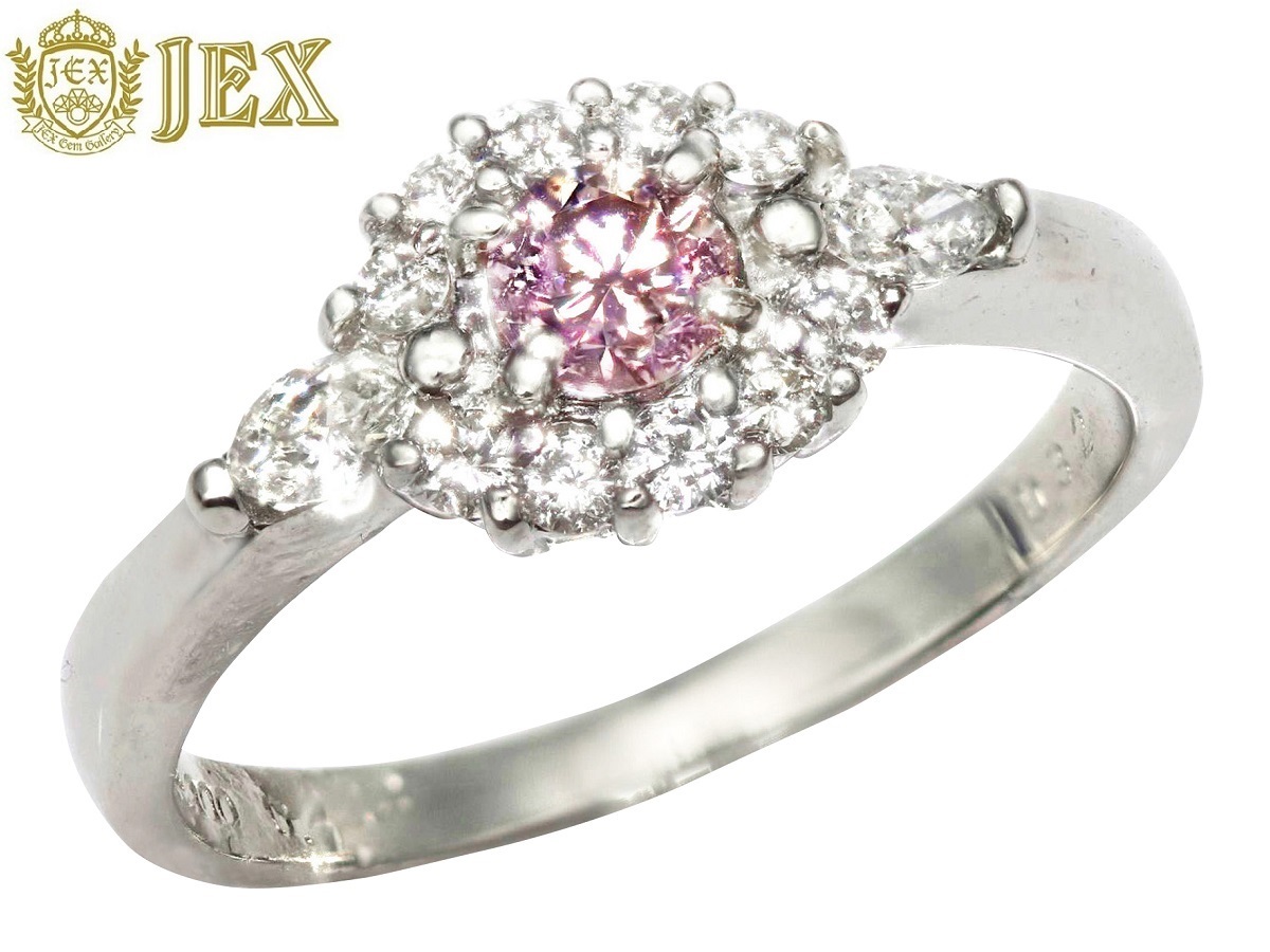 在庫僅少】 Pink Diamond NO.303846 カラーレスダイヤモンドリング