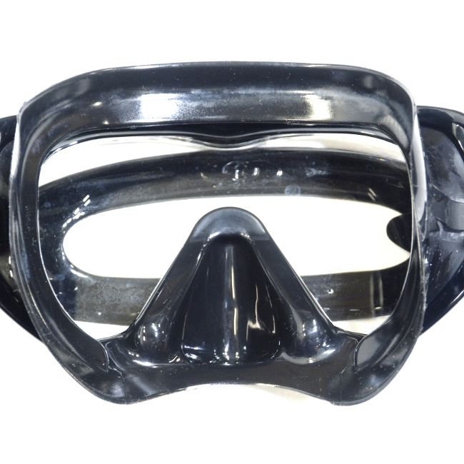 TUSA マスク トライクエスト ダイビング 三眼マスク ブラックシリコンの画像3
