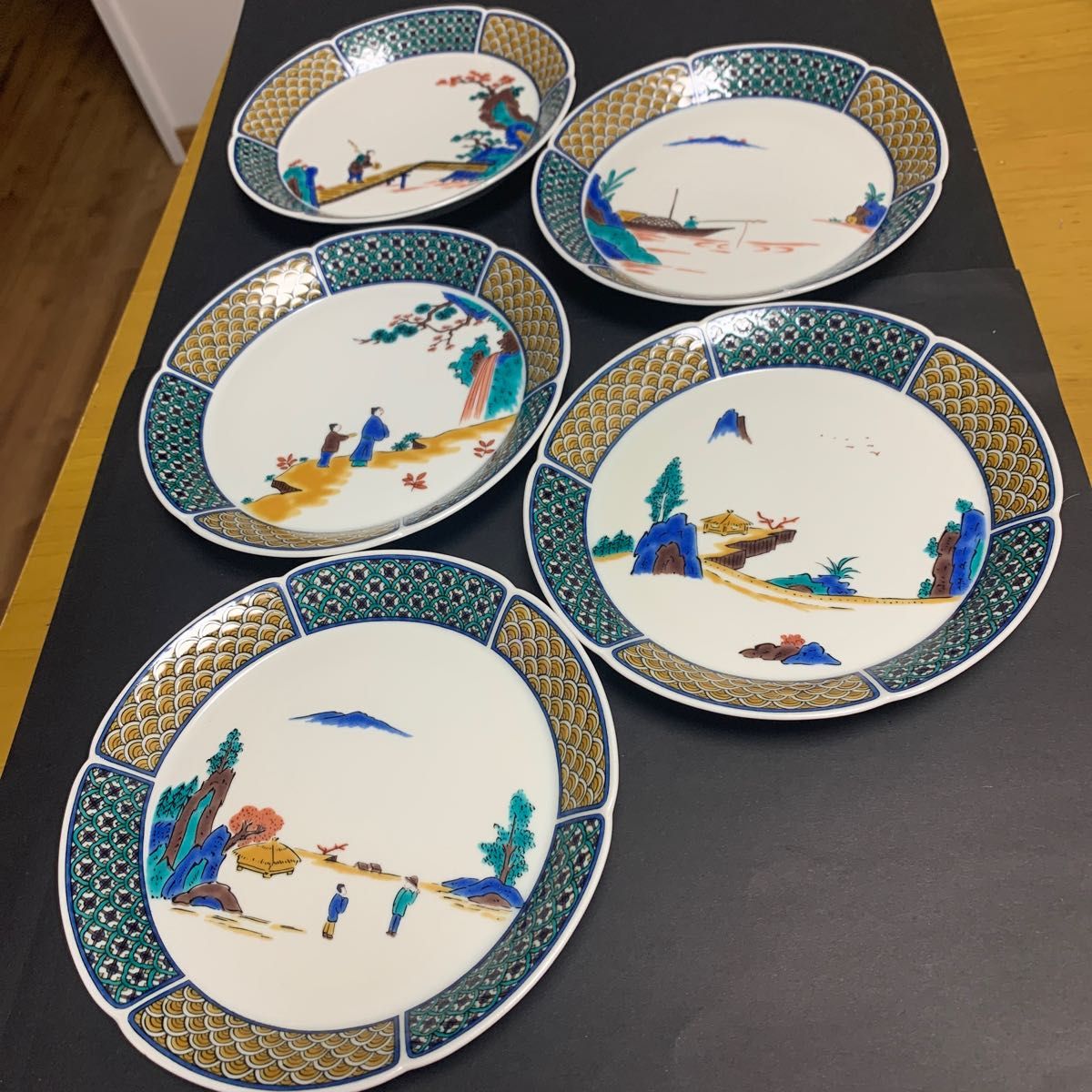 品多く 九谷青郊 銘々皿5客 セット 青郊窯 食器 - education.semel