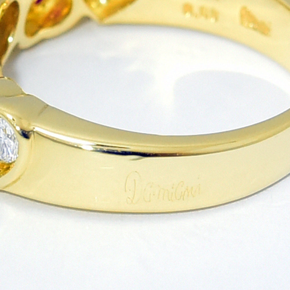 ホットセール ハート DAMIANI リング ダミアーニ ルビー 中古 新品