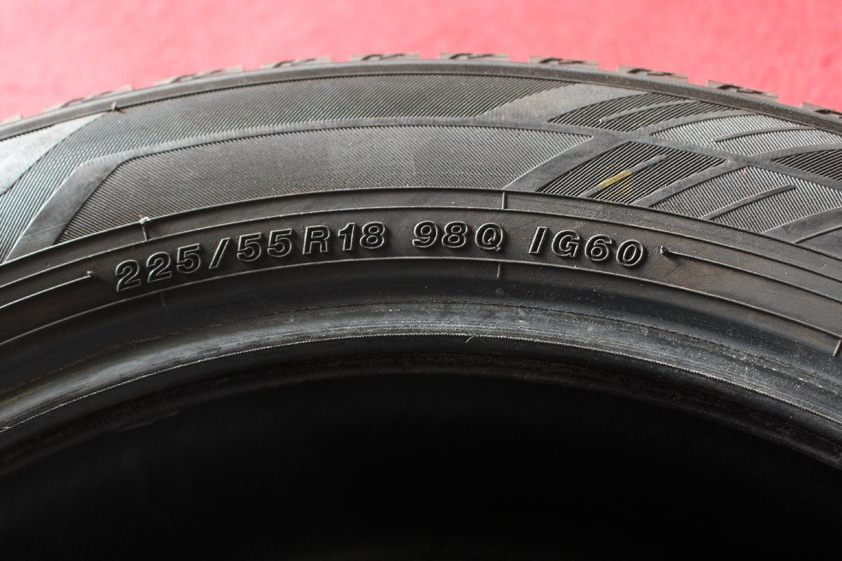 ★☆ 225/55R18 2本 ★☆ 2019年製 YOKOHAMA ice GUARD i60 アイスガード エルグランド デリカD:5 ★迅速発送 店頭受け取り可 長野県_画像8