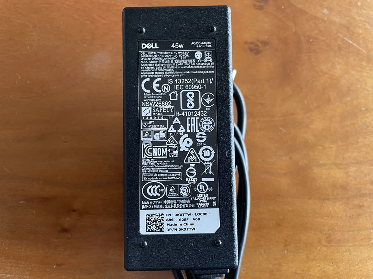 DELL AC adapter LA45NM140 45W 19.5V 2.31A