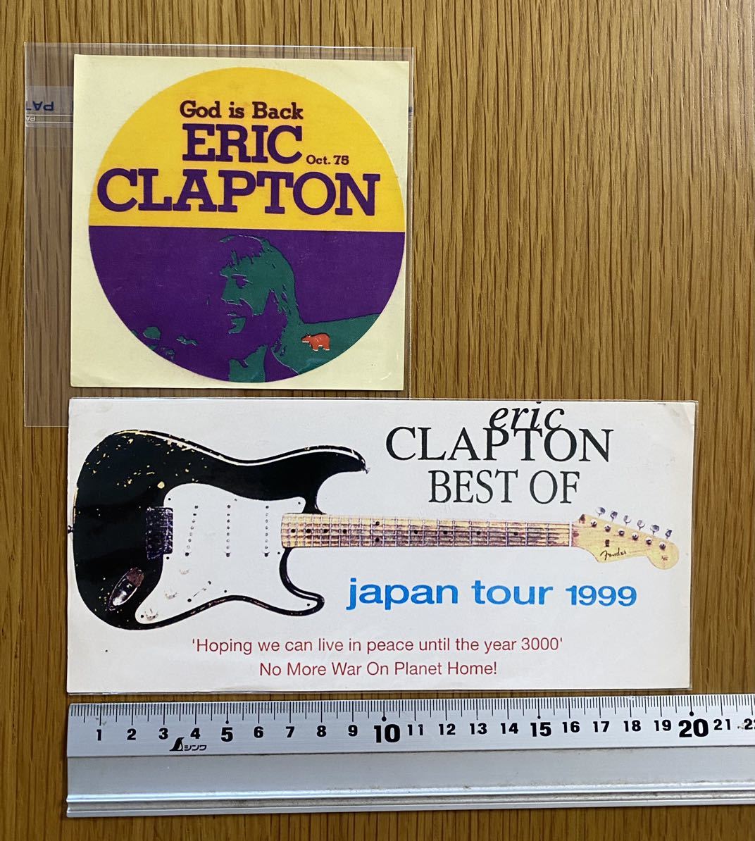 エリック クラプトン　99年JAPANツアー　ステッカー　他２枚セット