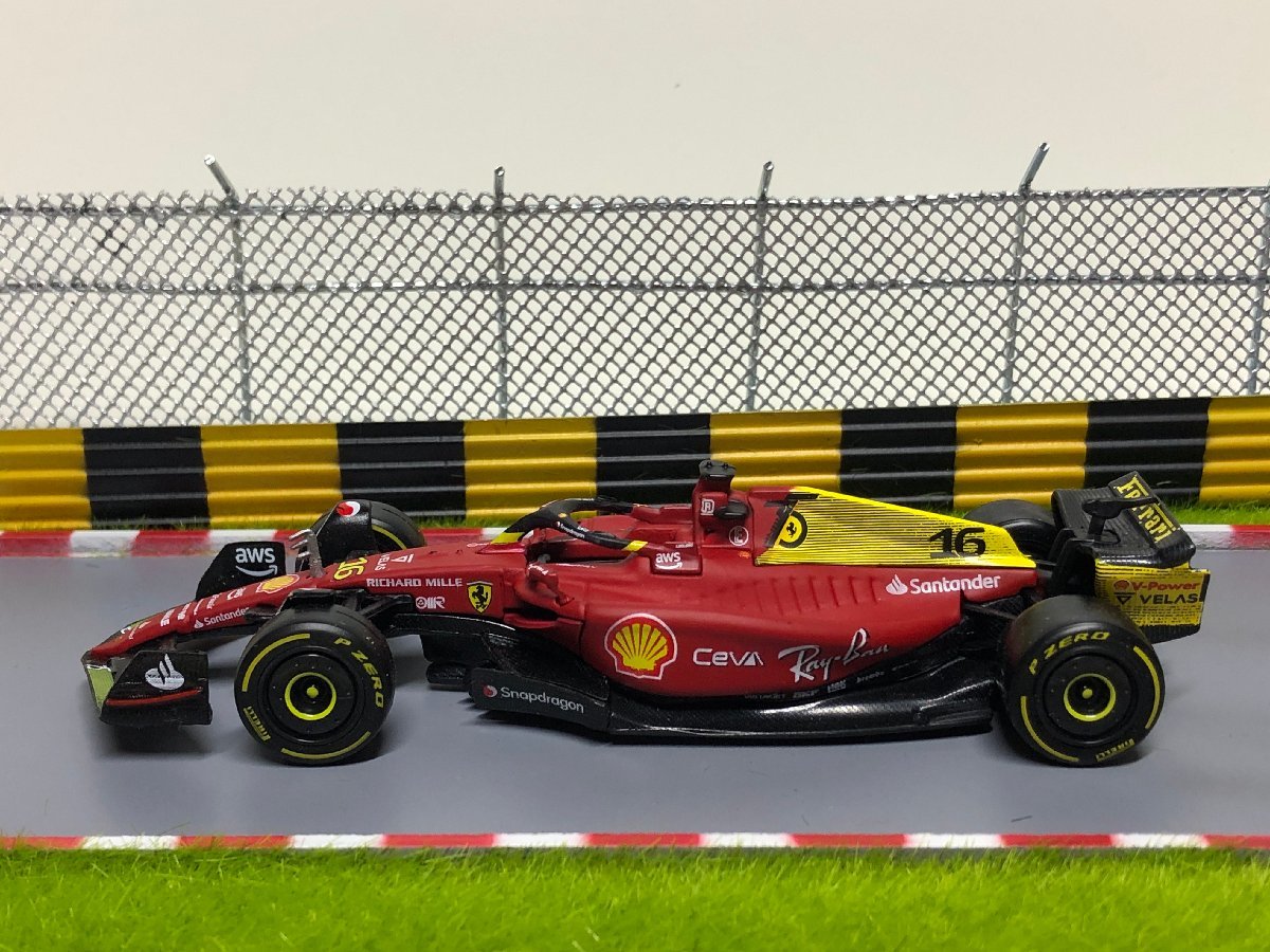 ＜予約品＞　Burago 1/43 Ferrari F1 75 #16 CHARLES LECLERC MONZA GP　フェラーリ　ルクレール　ブラーゴ_画像3