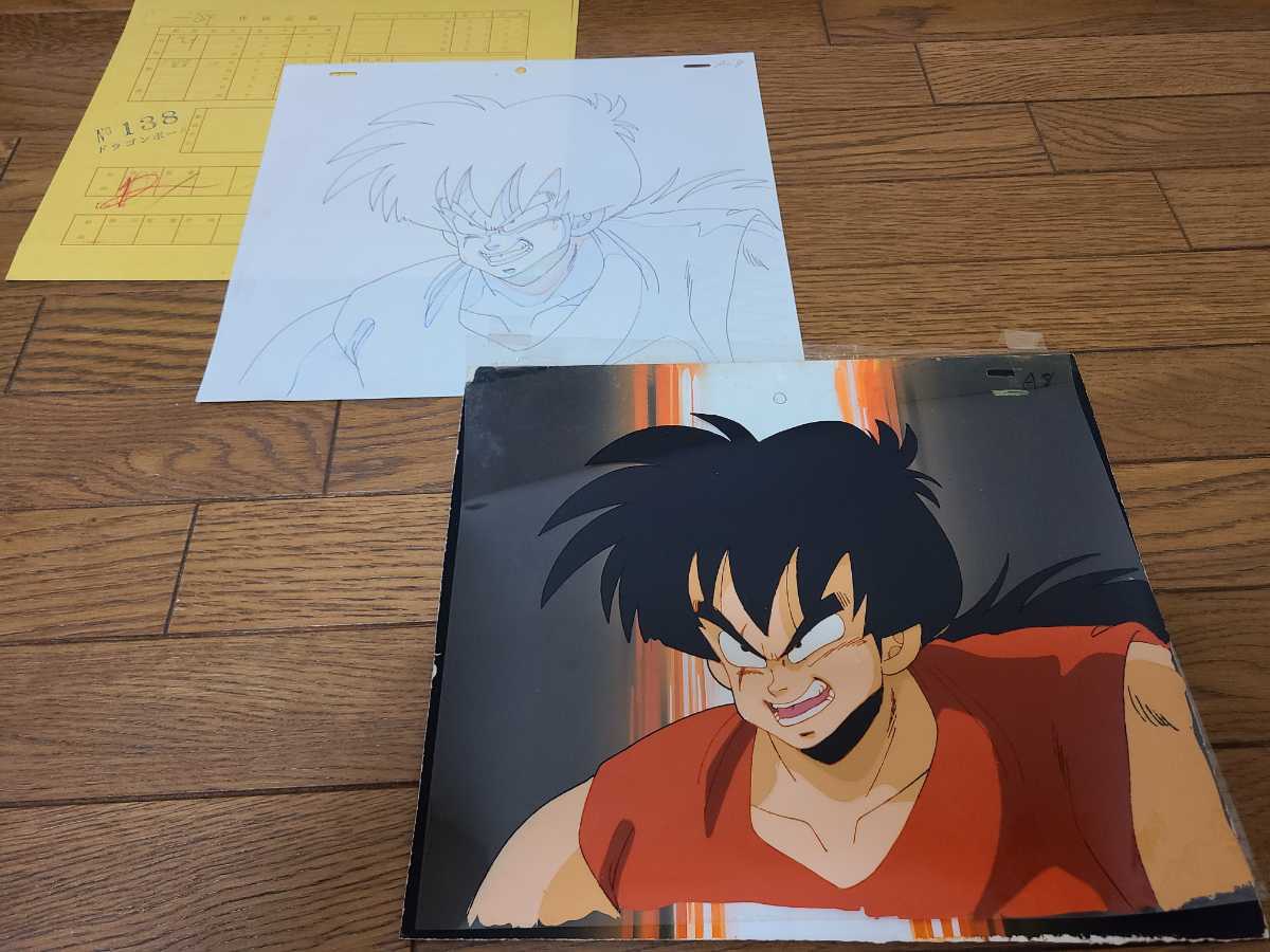 全品送料無料 DRAGON BALL セル画 ヤムチャ様 直筆背景 直筆動画付き