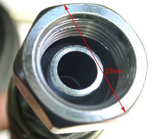 高圧温水洗車機 洗浄機用 洗車ホース 洲本タイプ 9-1 10m 内径 9.5mm 外径 15.5mm テーパー オス 送料無料_画像2