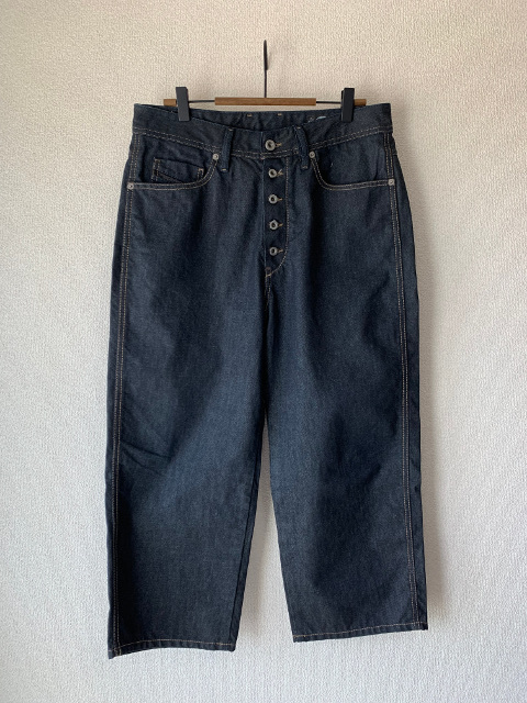 定価29,160 美品 DIESEL “FLIP” 0088Z ワイド テーパード アンクルカット デニム パンツ 28 ディーゼル ITALY製_画像6