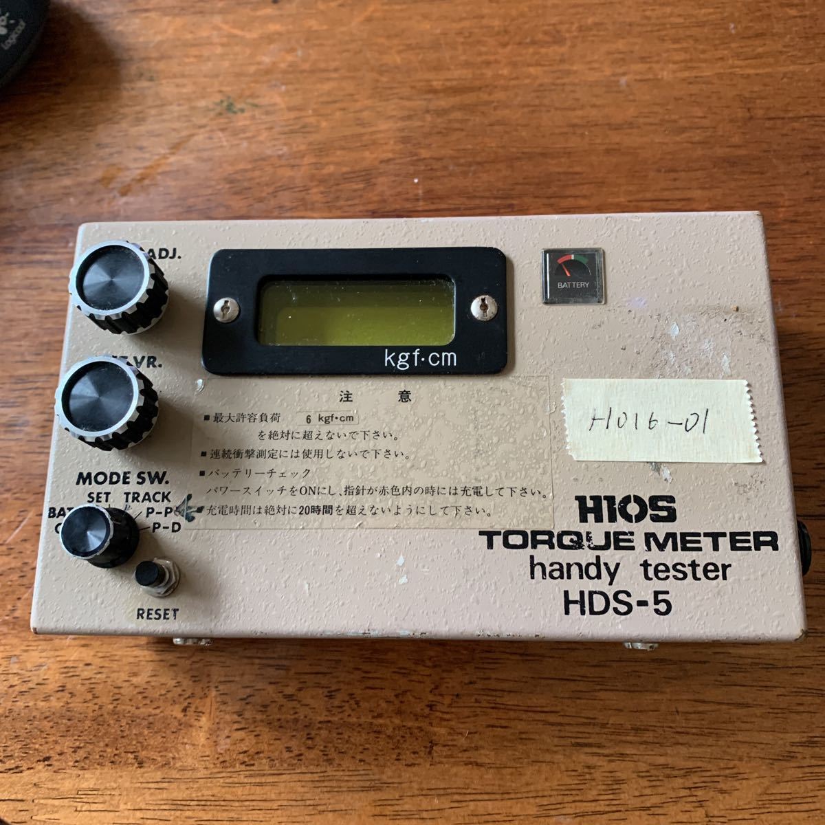 H016-01 HIOS製トルクメーターHandy Tseter　HDS-5