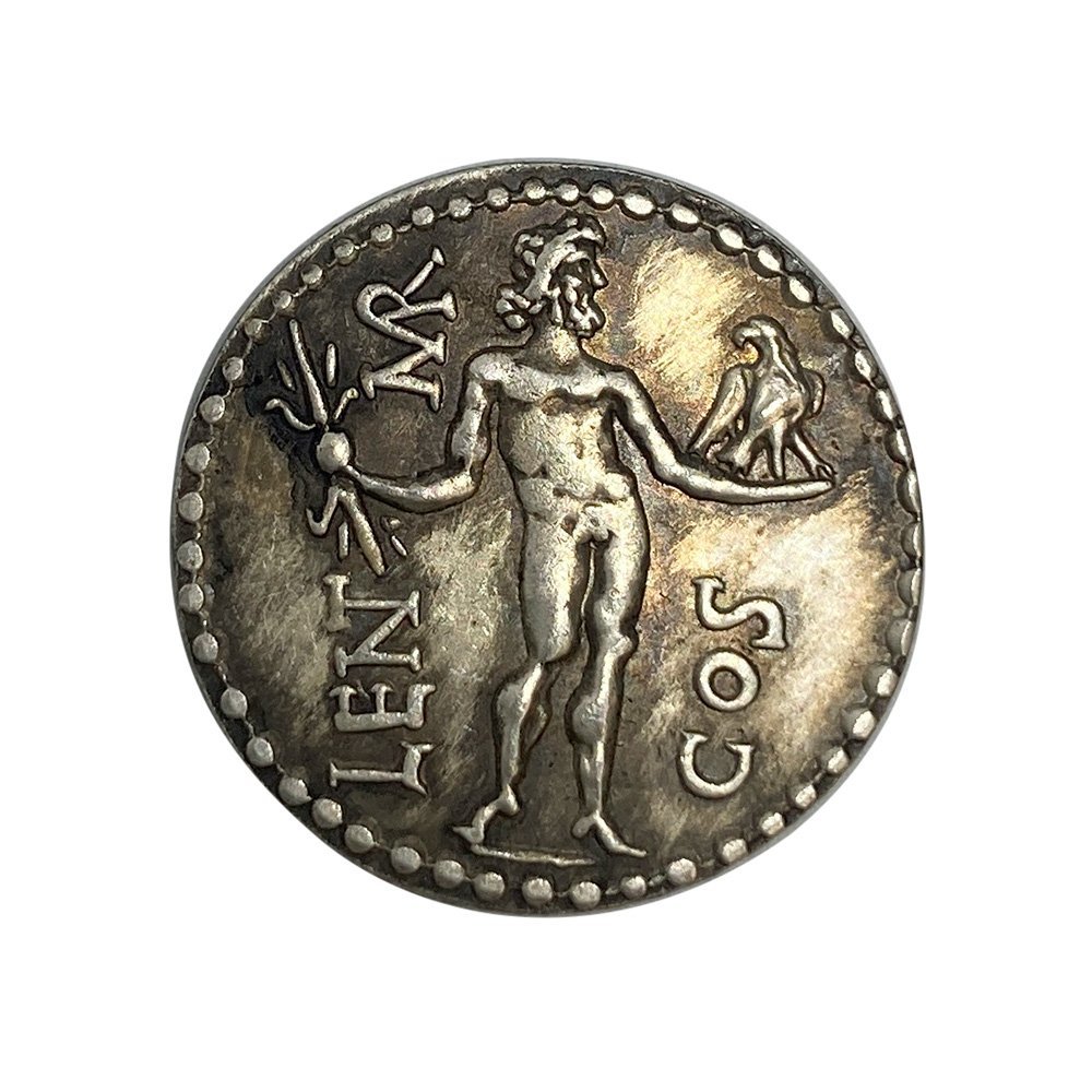 レプリカコイン 三脚巴 メデューサ ゼウス 古代ローマ 銀貨 硬貨 コイン アンティーク キーホルダーペンダントお守りなどに RM23_画像1