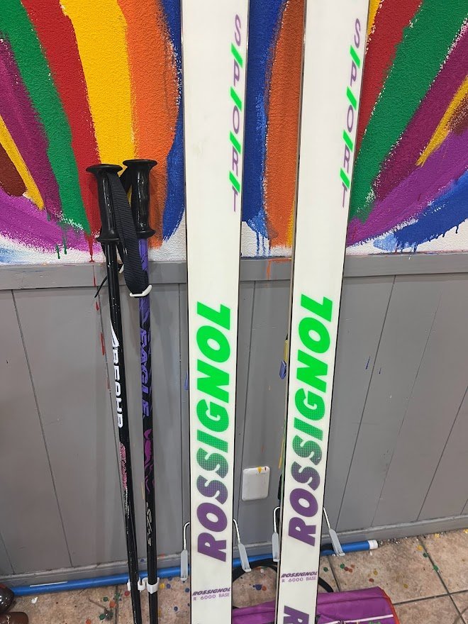 古い ROSSIGNOL ロシニョール 187cm R 6000 BASE ストック付き abfahr eagle イーグル_画像2