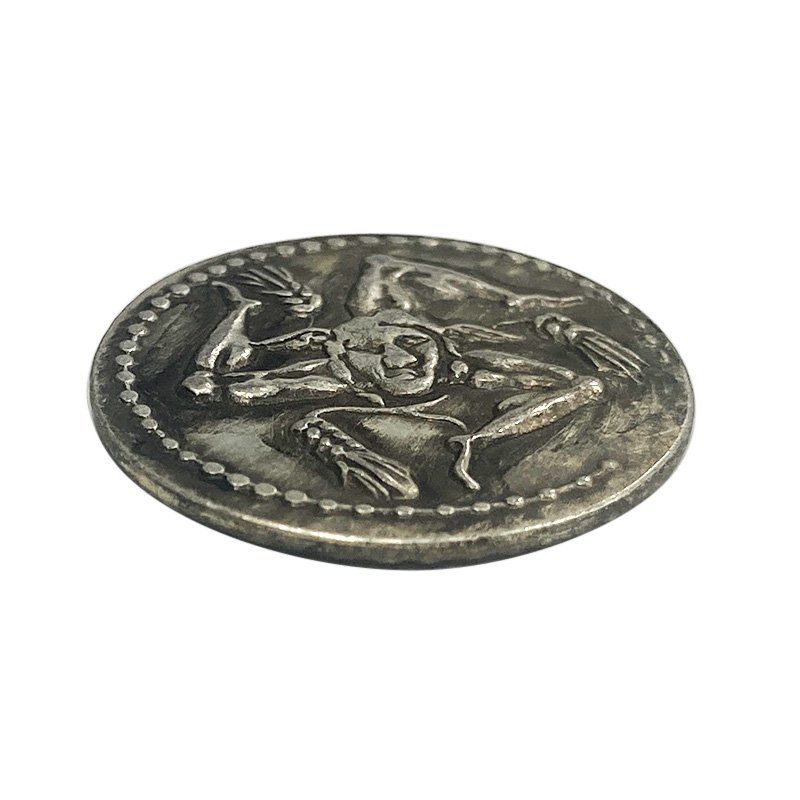 レプリカコイン 三脚巴 メデューサ ゼウス 古代ローマ 銀貨 硬貨 コイン アンティーク キーホルダーペンダントお守りなどに RM23_画像3