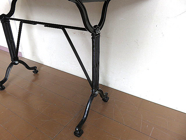 グレースファニチャー 無垢材 アイアンベースビストロテーブル 120cm