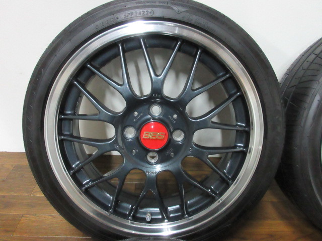 ボタニカル ミディアムベール 超希少 BBS RG-R タイヤバリ山 - タイヤ