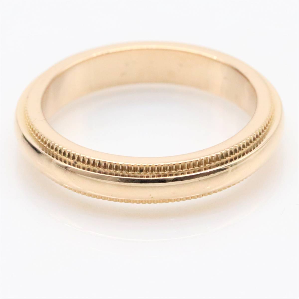 TIFFANY&Co. ティファニー K18PGミルグレインリング | keramorosso.com