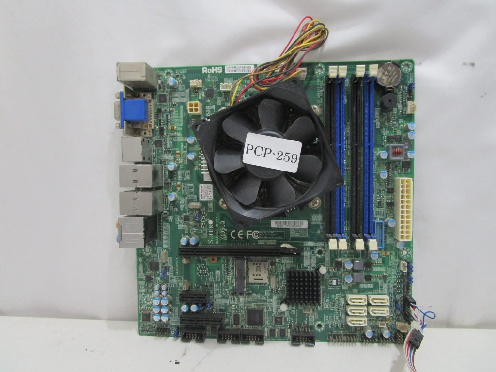 Supermicro X10SLQ マザーボード CPU Intel Core i5-4690K 3.50GHz セット CPUファン付属 通電可 BIOS起動可 管理番号PCP-259_画像1
