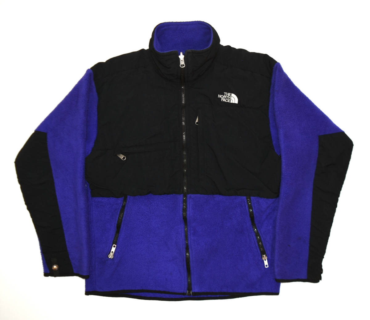 USA製 1990s THE NORTH FACE Denali jacket M Aztec blue オールドノースフェイス 初期 デナリジャケット フリース アズテックブルー