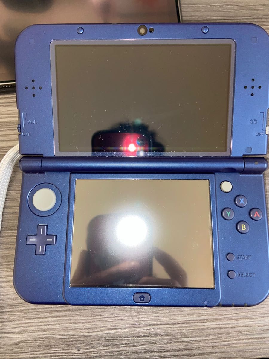 完動品！NEWニンテンドー3DS LL メタリックブルー-