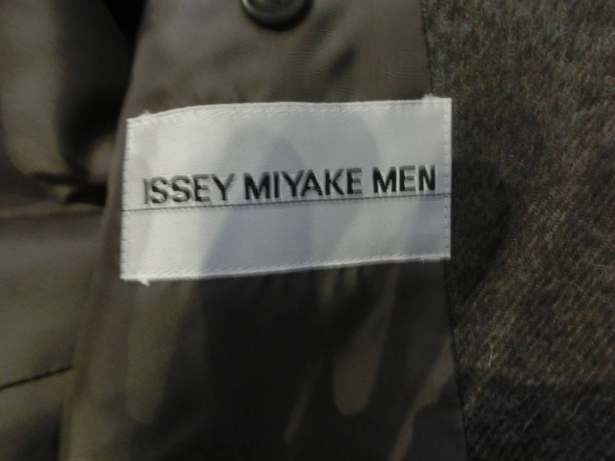 ISSEY MIYAKE MEN・アルパカウールコート・滝沢期・ブラウン系