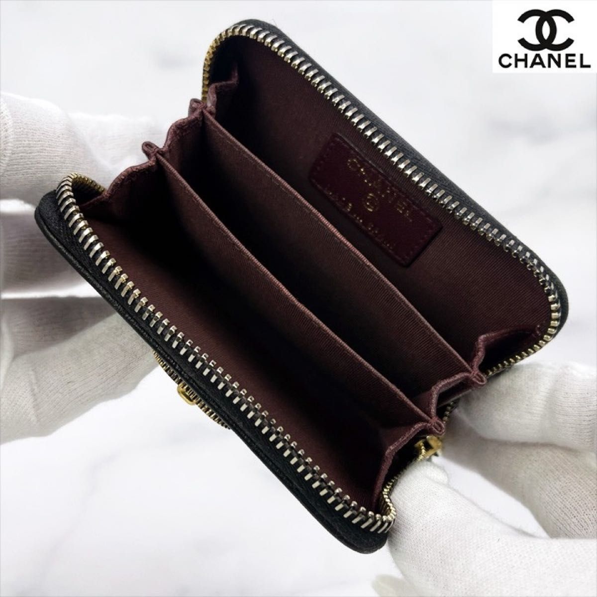 368 超美品 シャネル CHANEL マドモアゼル コインケース コインパース