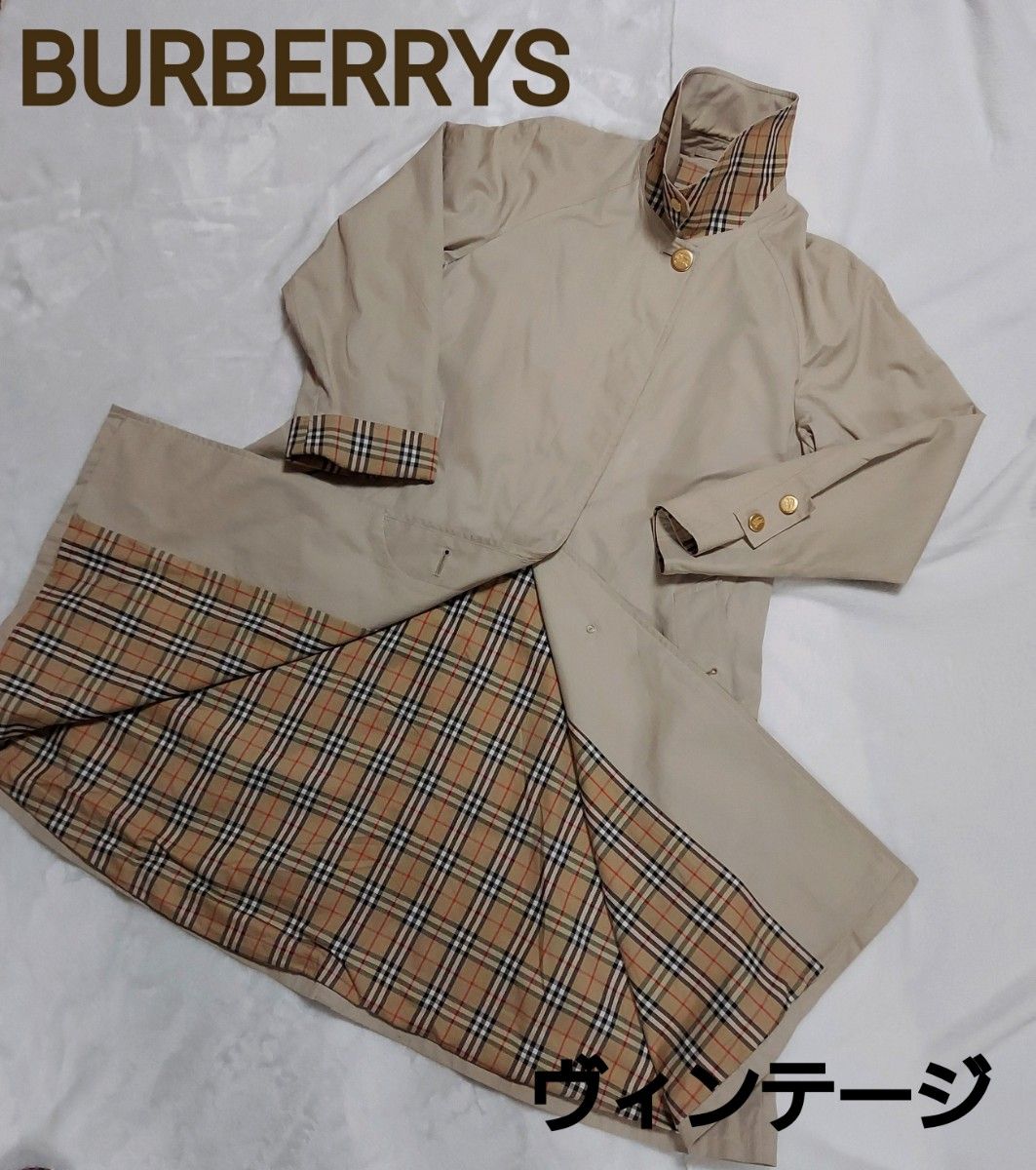 ヴィンテージ バーバリーズ BURBERRYSノバチェックステンカラーコート