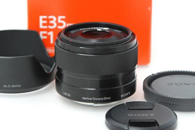 驚きの安さ SONY - 極美品 SONY E 35mm F1.8 OSS SEL35F18 の通販 by