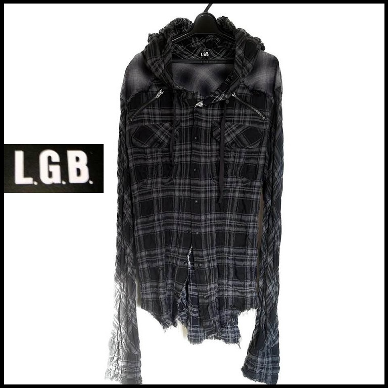 Yahoo!オークション - □LGB□メンズ SHIRT-G/PK/M シャツGパーカ...