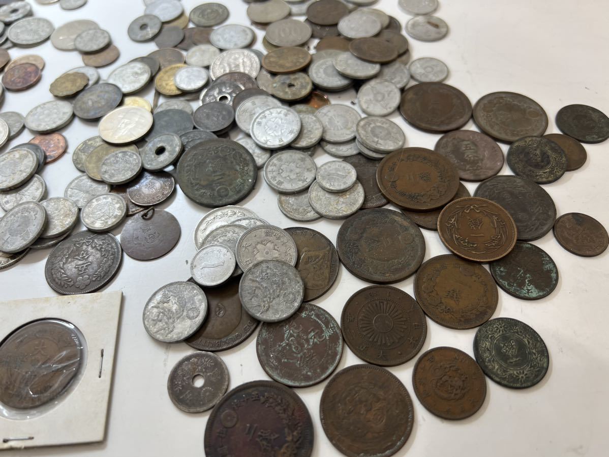 古銭 日本 外国 重量:約11kg まとめて大量 金属腐蝕多数有 ジャンク品