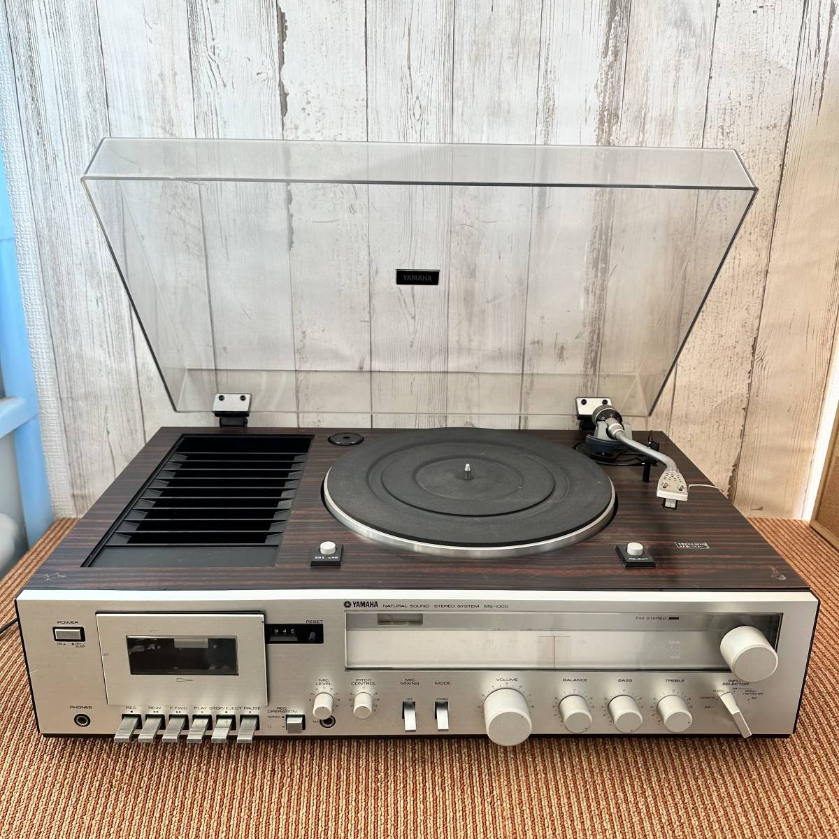 M029 1970年代 当時物 YAMAHA ステレオシステム MS-1000 ターン