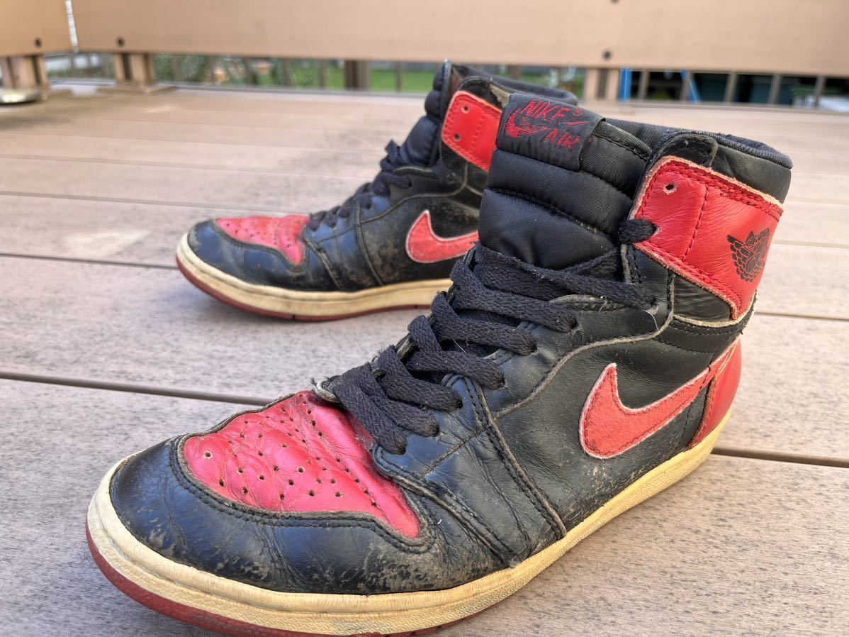 NIKE AIR JORDAN1 HIGH BRED ナイキ　エアジョーダン1 ブレッド　1994年製　復刻モデル