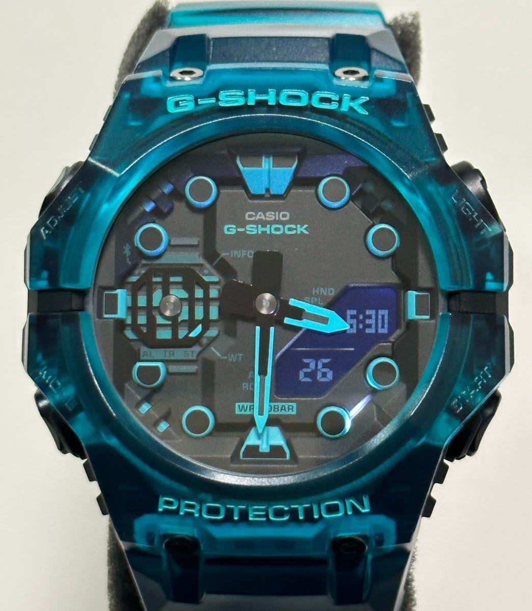 新品未使用品 G-SHOCK カシオ CASIO ジーショック GA-B001G-2AJF Bluetooth スマートフォンリンク搭載　ブルースケルトン_画像3