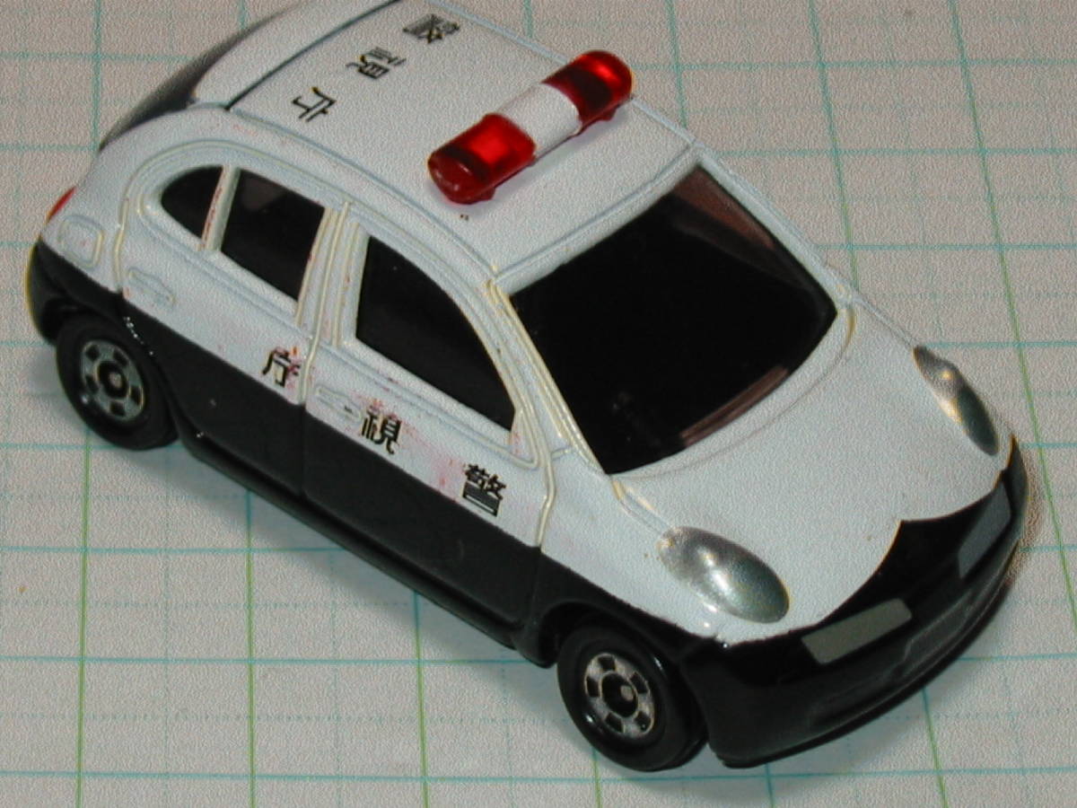 絶版品 トミカ 84 ★ニッサン 日産 マーチ NISSAN MARCH PATROL CAR パトロールカー パトカー 警視庁 中国製 ジャンク品_画像3