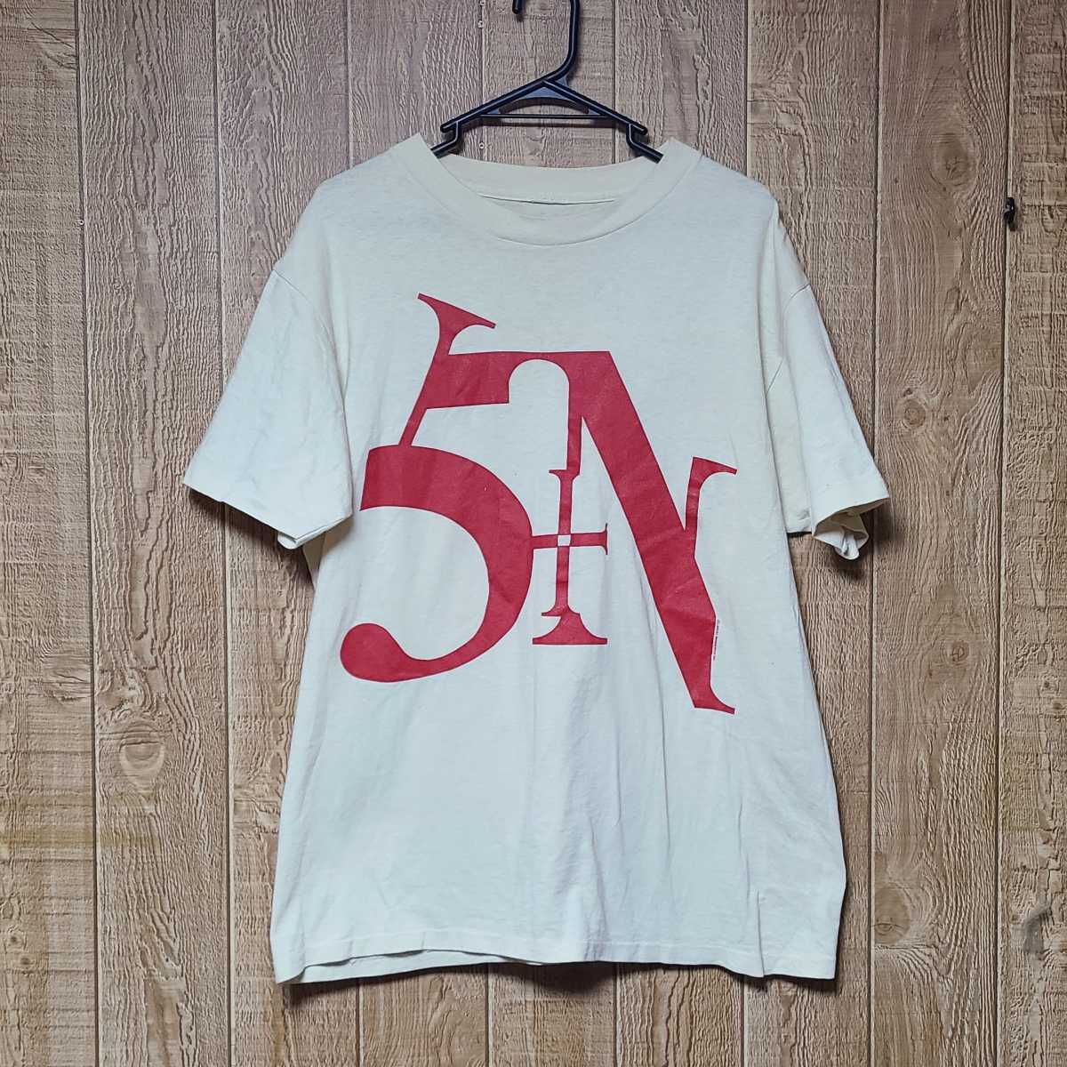 w axl rose 着用 nine inch nails Tシャツ sin柄 大きめサイズ L～XL コピーライト入り vintage NIN guns n' roses 90s ビンテージの画像2