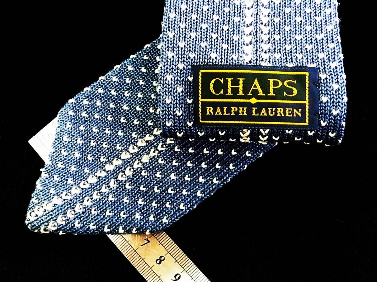 *E6972N* stock disposal SALE*[ knitted tie ] Ralph Lauren [CHAPS] necktie 