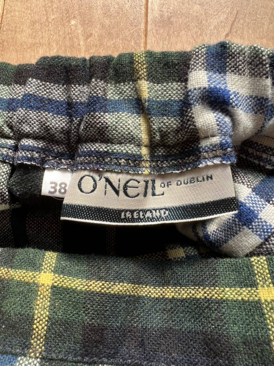 O'NEIL OF DUBLIN オニールオブダブリン キルトスカート サイズ38 チェック柄 アイルランド製_画像3