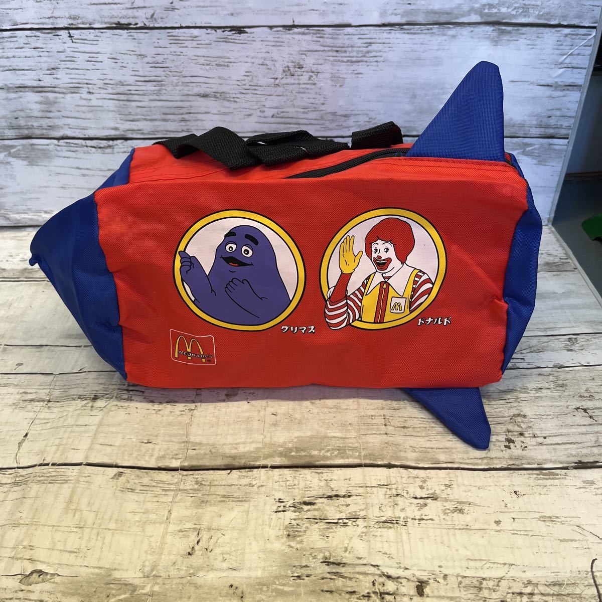 j553 McDonalds 日本マクドナルド リュックサック キッズリュックサック ロケット？　カバン ドナルド グリマス　未使用_画像1